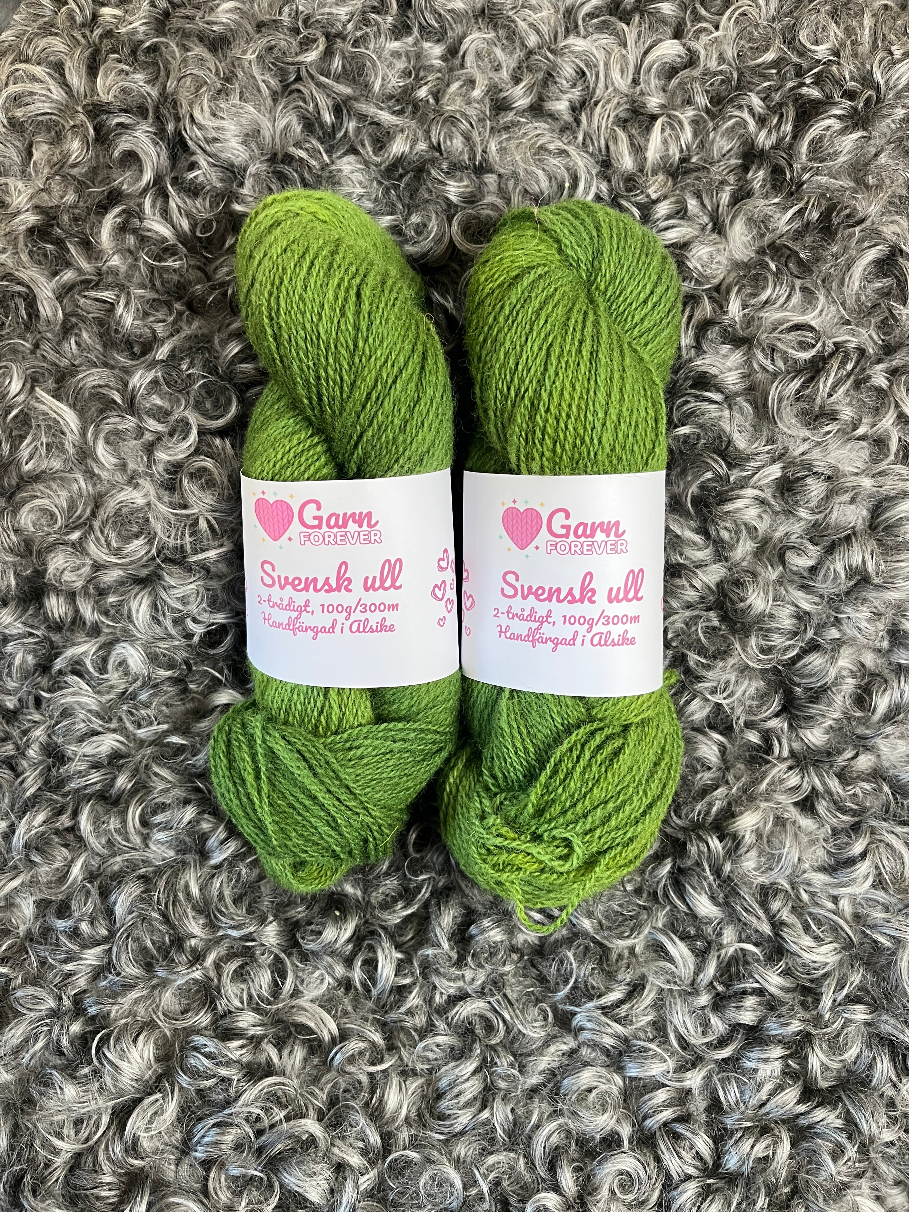 Svensk Ull 2-trådig - Mossa