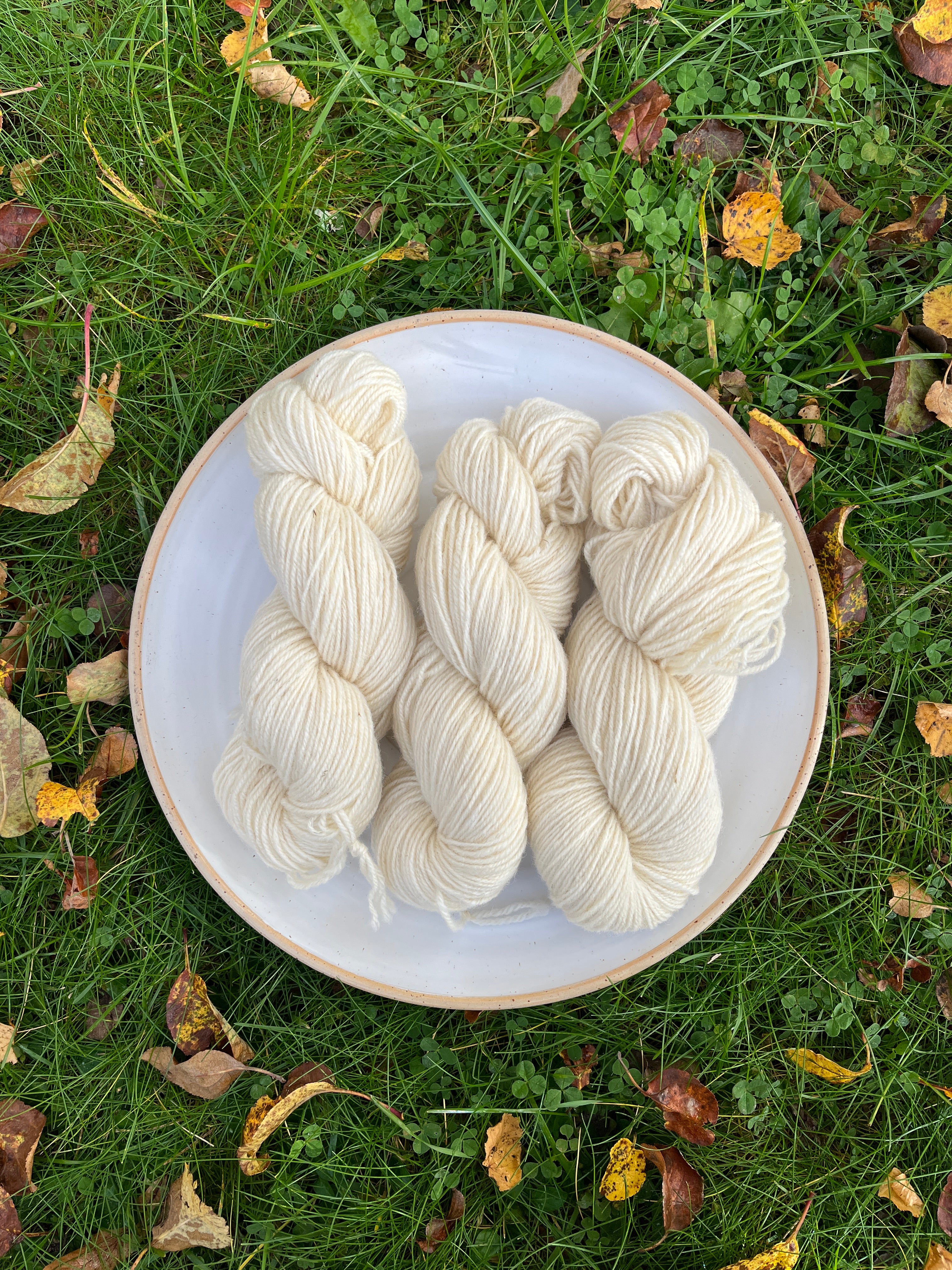 Finsk Ull - Ofärgad vit