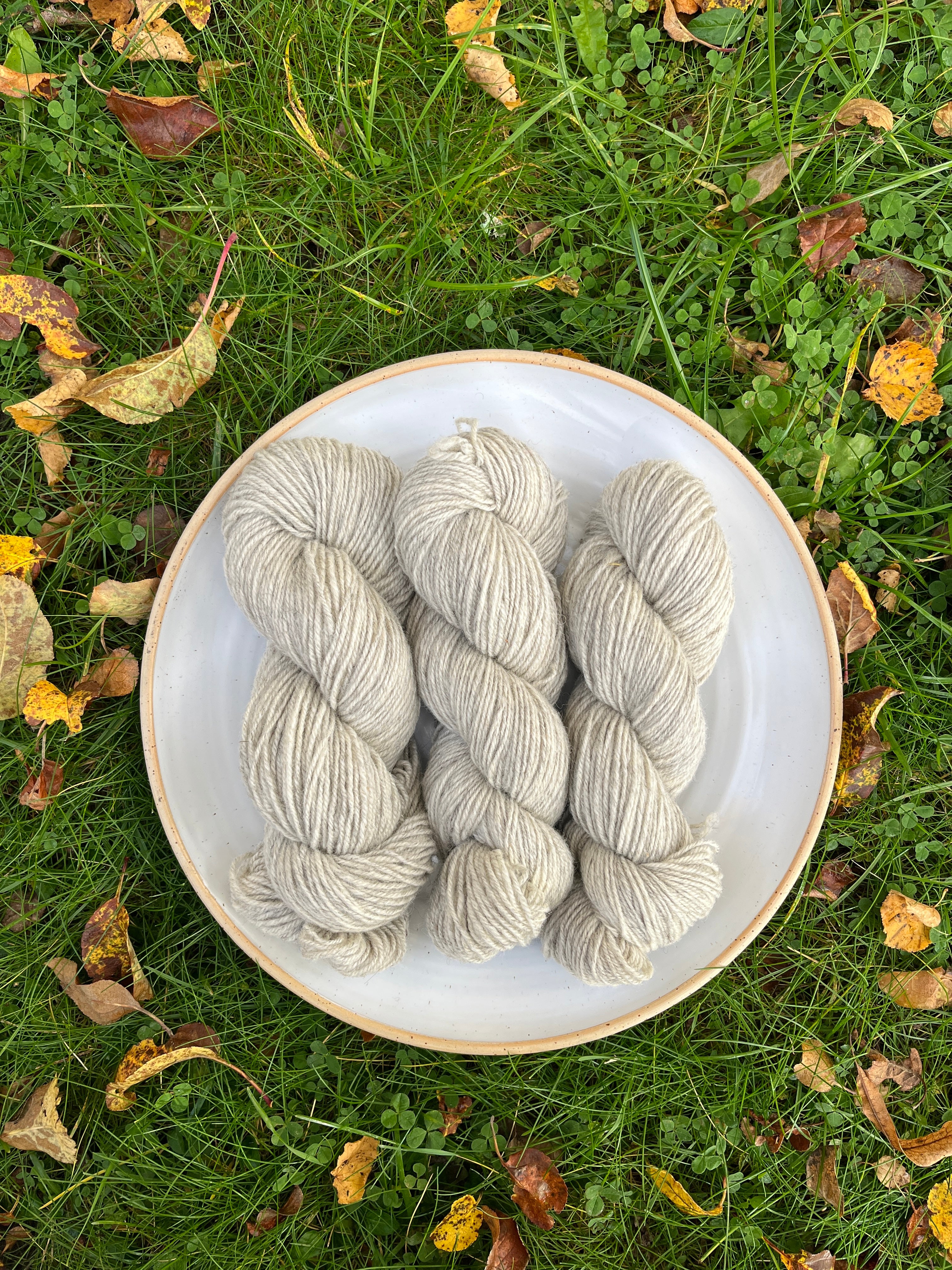 Finsk Ull - Ofärgad grå